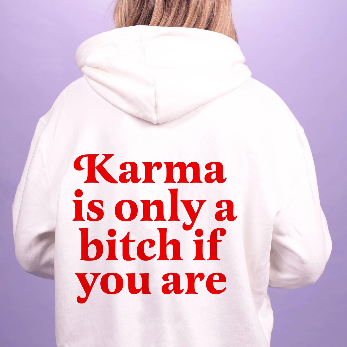 Karma is a bitch only if you are hoodie | Karma is a b | sassy hoodie | aesthetic hoodie | 90s aesthetic | oversized hoodie | unisex vintage