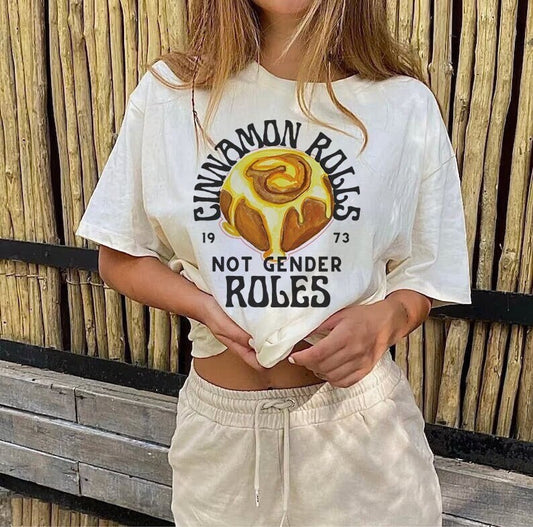 Cinnamon rolls not gender roles shirt