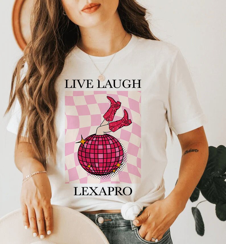 Live Laugh | depression awareness shirt | funny mental health shirt | anxiety shirt | serotonin shirt | bpd awareness | end stigma