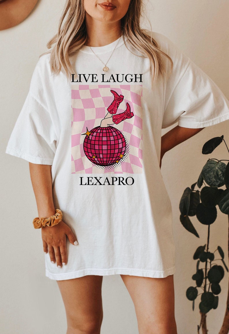 Live Laugh | depression awareness shirt | funny mental health shirt | anxiety shirt | serotonin shirt | bpd awareness | end stigma