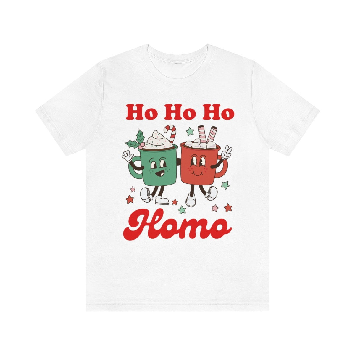Ho Ho Homo shirt | gay christmas shirt | lesbian christmas shirt | lgbtq christmas shirt | queer christmas shirt | gay santa retro gay xmas
