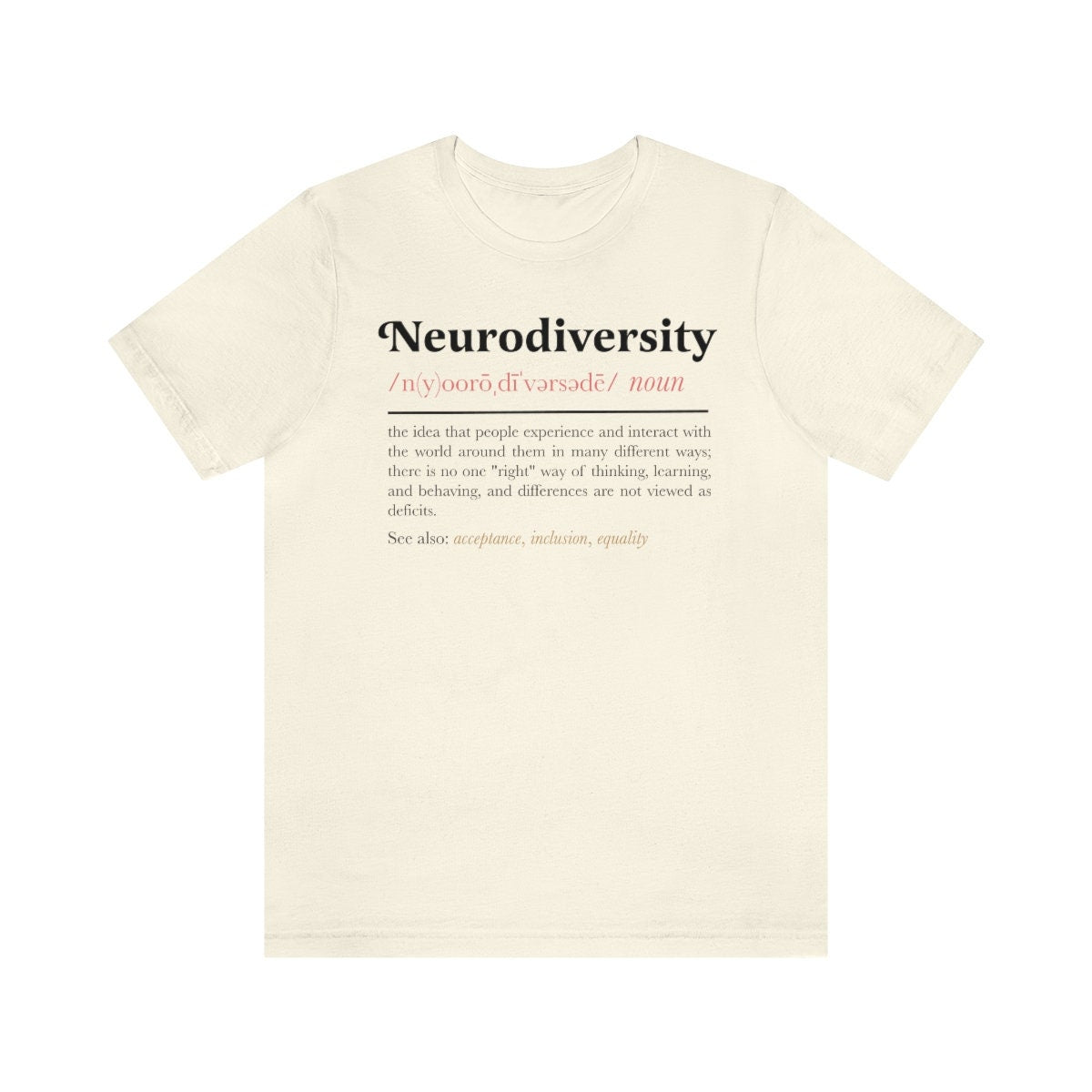 Neurodiversity definition shirt