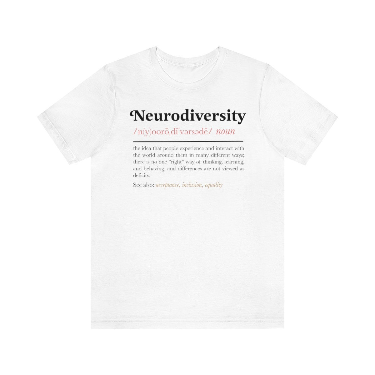 Neurodiversity definition shirt