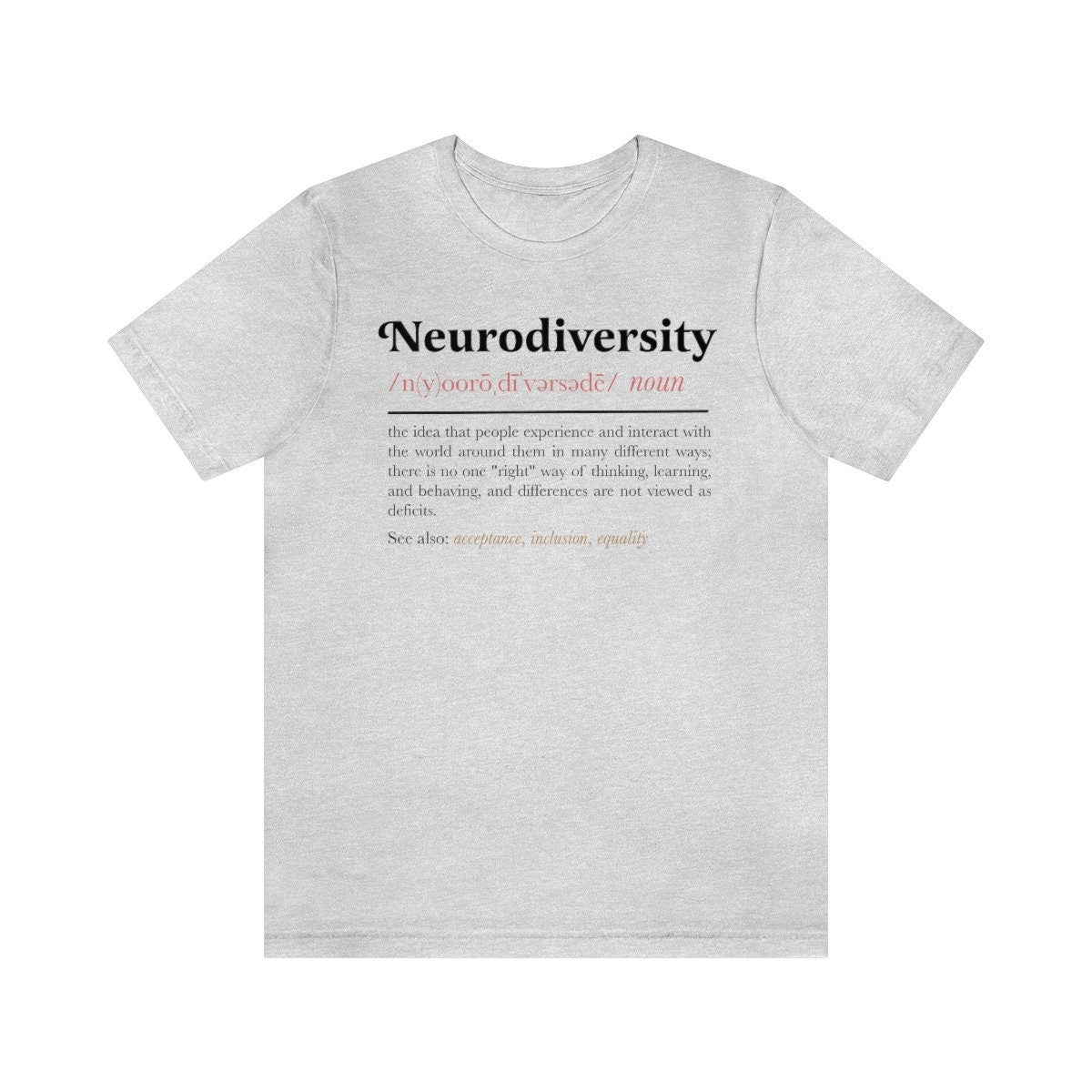 Neurodiversity definition shirt