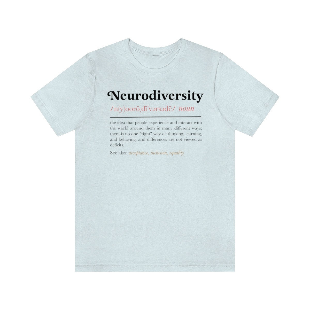 Neurodiversity definition shirt