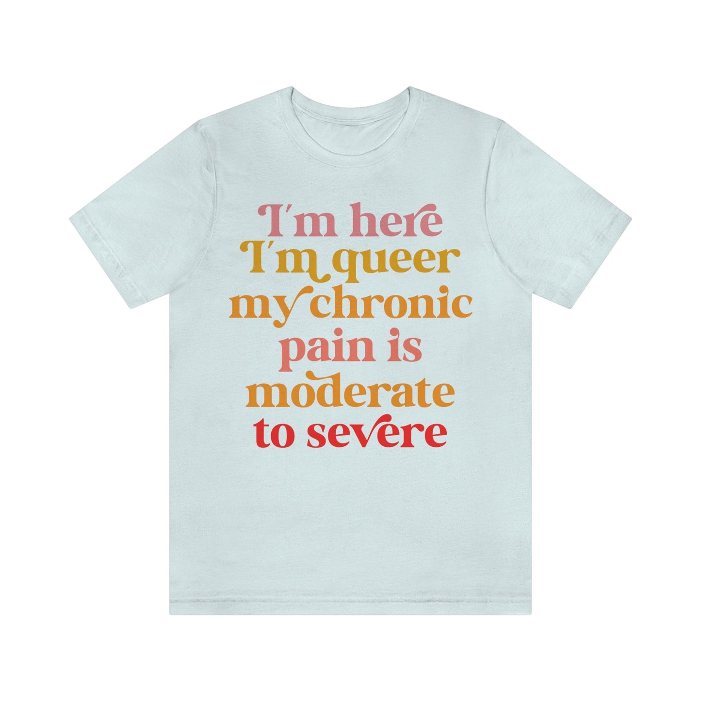 im here im queer my chronic pain is moderate to severe