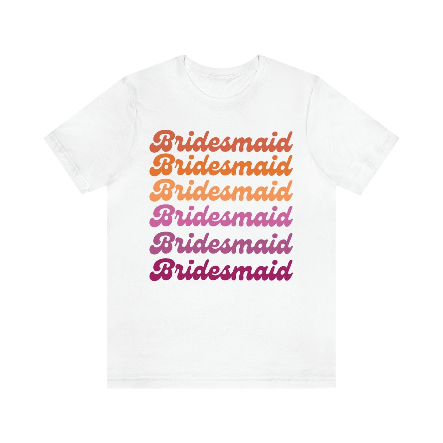 lesbian bridesmaid shirt