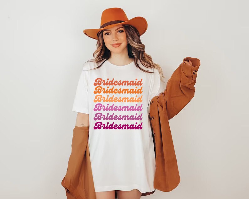 lesbian bridesmaid shirt