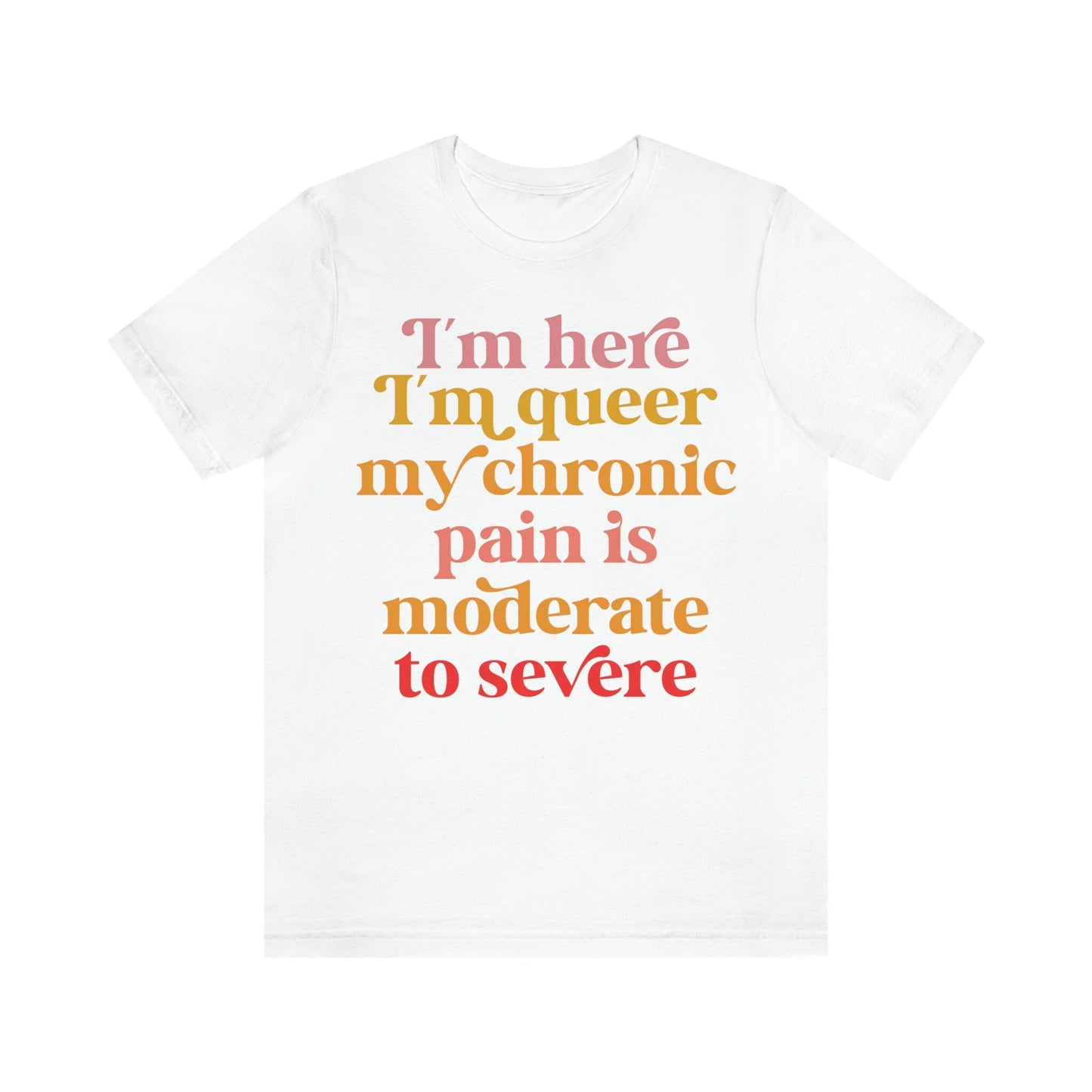 im here im queer my chronic pain is moderate to severe