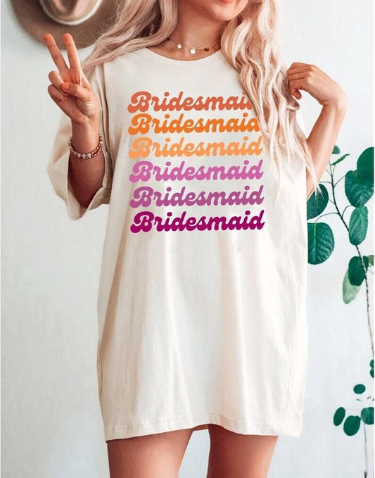 lesbian bridesmaid shirt