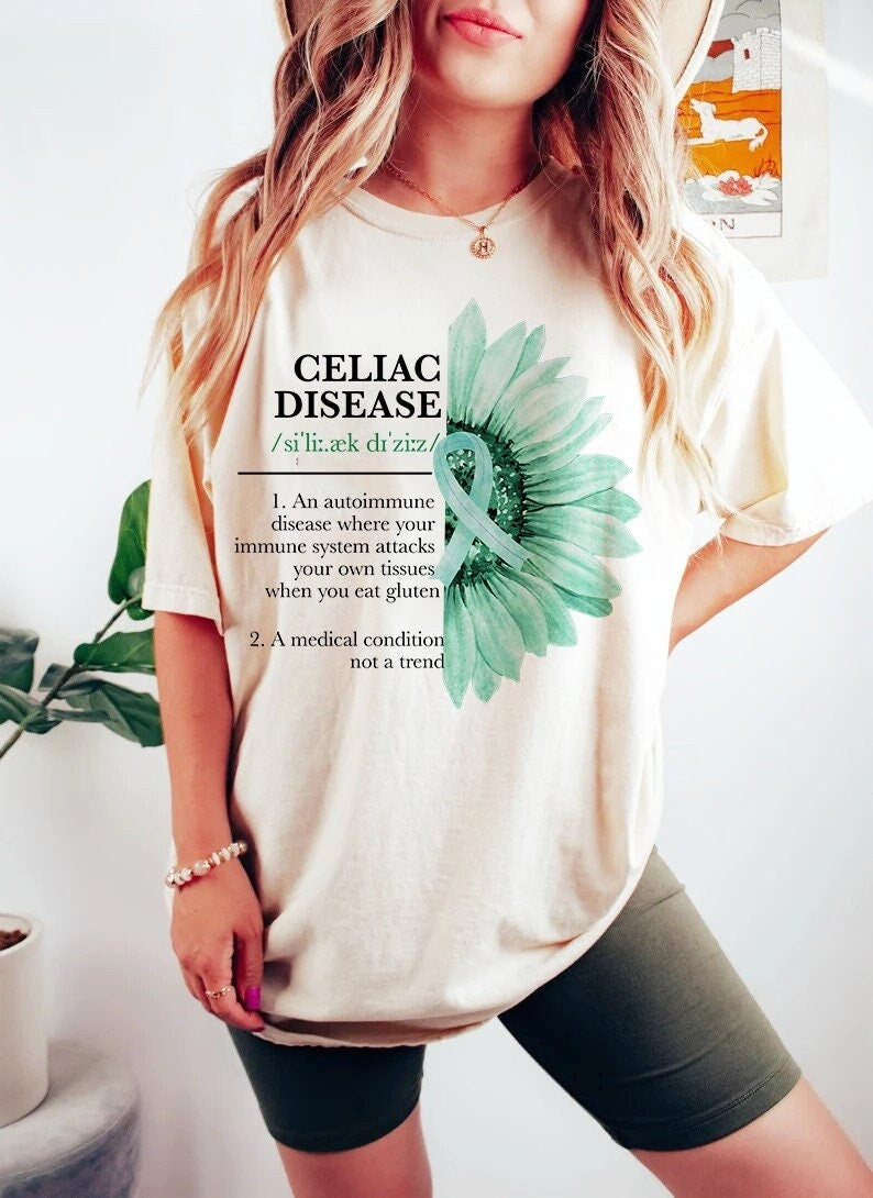 Celiac disease shirt | celiac disease awareness shirt | gluten free shirt | food allergy shirt | celiac butterfly | gluten warrior | fpies