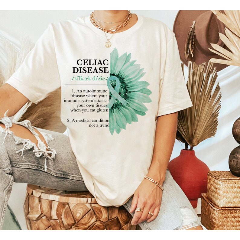 Celiac disease shirt | celiac disease awareness shirt | gluten free shirt | food allergy shirt | celiac butterfly | gluten warrior | fpies