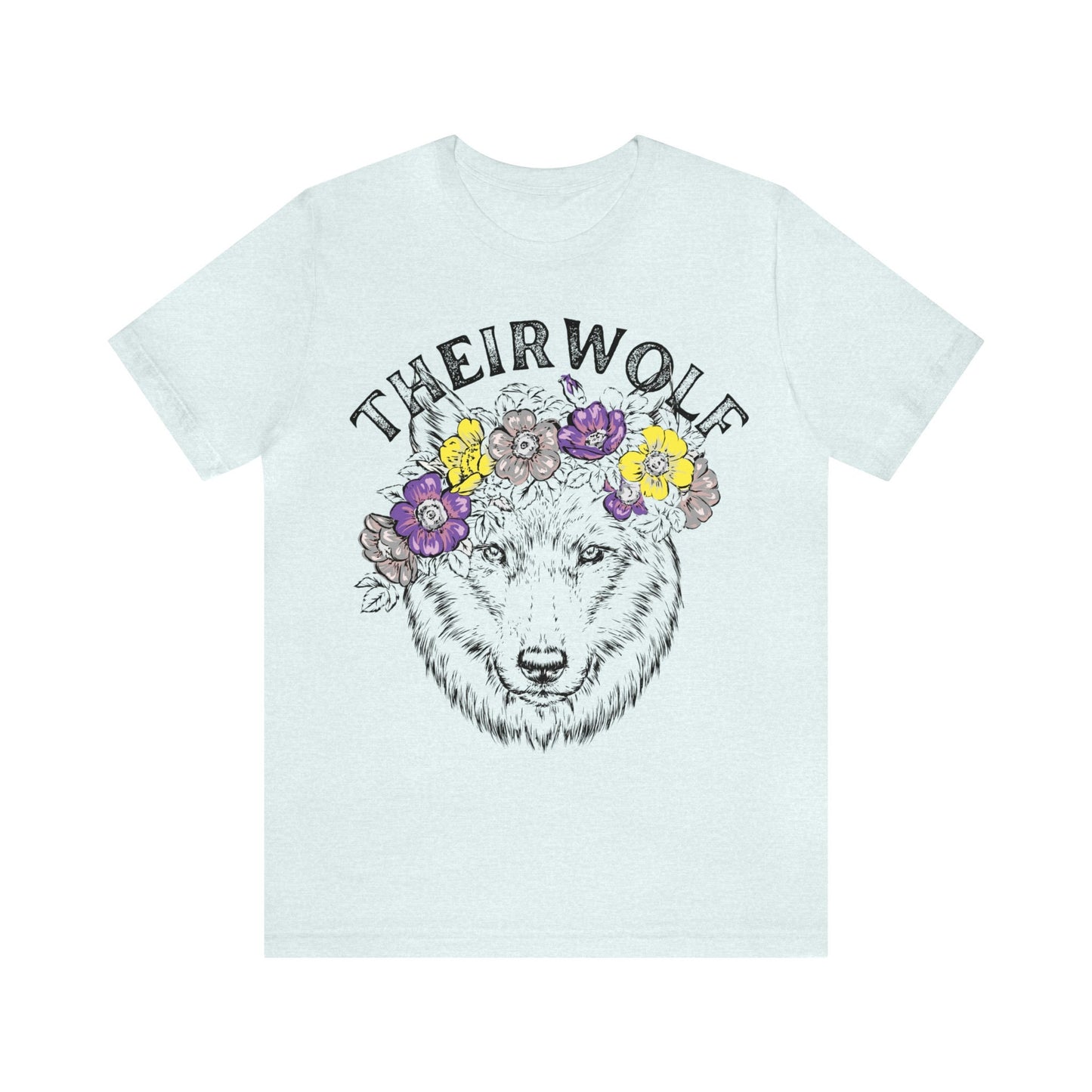 Theirwolf shirt | nonbinary shirt | nonbinary pride | nonbinary gift | nonbinary cryptid | enby | agender | nonbinary identity | they them
