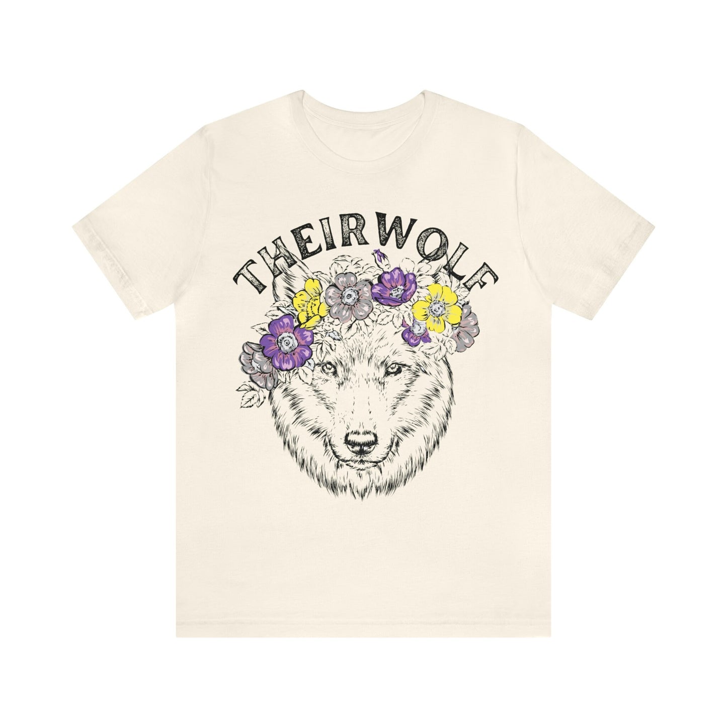 Theirwolf shirt | nonbinary shirt | nonbinary pride | nonbinary gift | nonbinary cryptid | enby | agender | nonbinary identity | they them