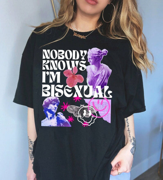 Nobody knows im bisexual shirt