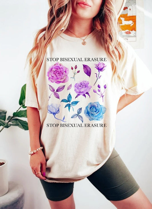 Stop bisexual erasure shirt