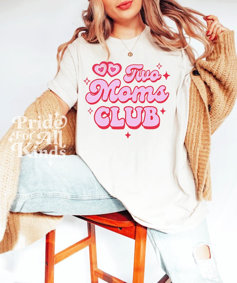 Two moms club shirt