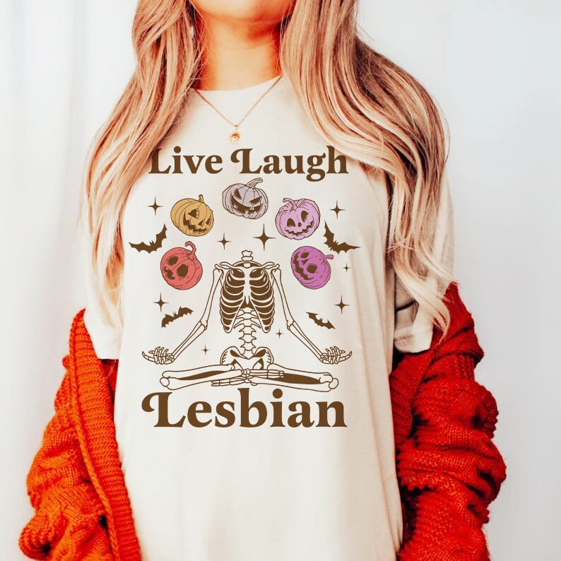 Live laugh lesbian shirt