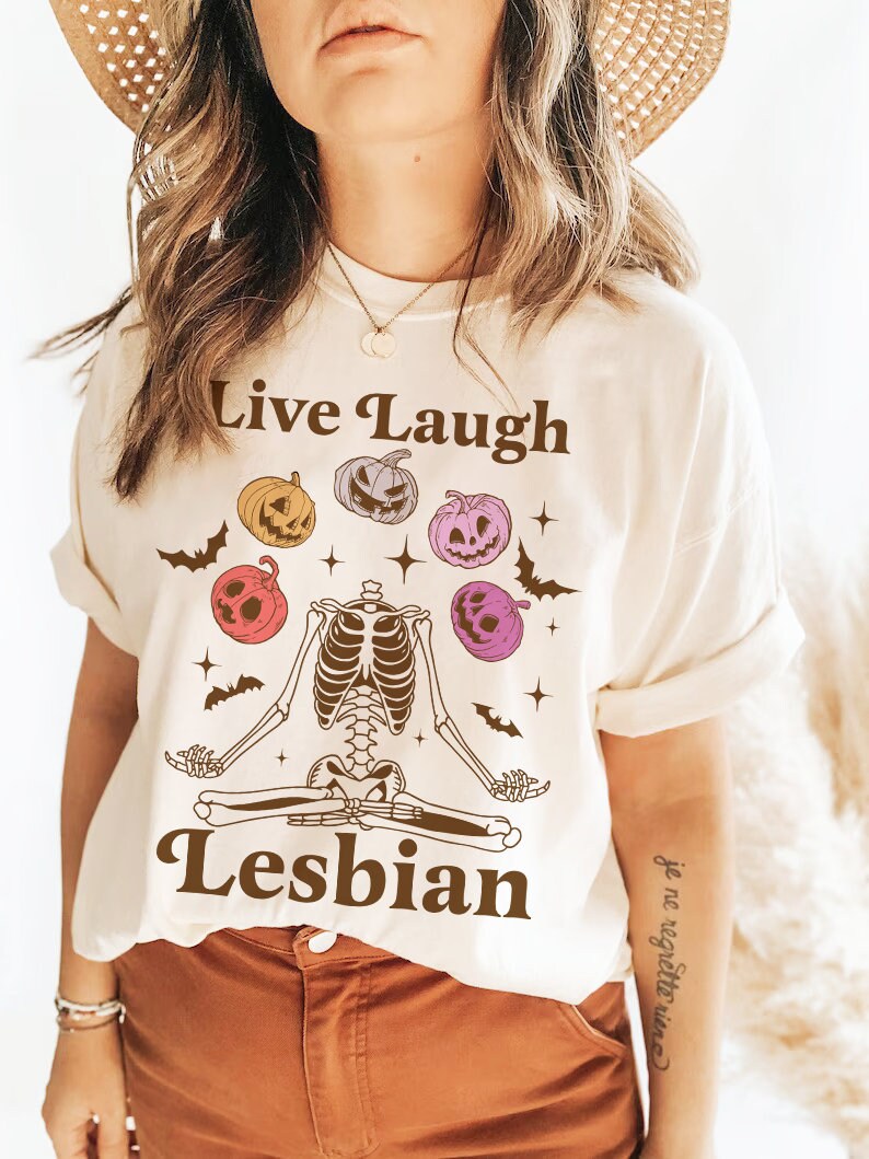 Live laugh lesbian shirt