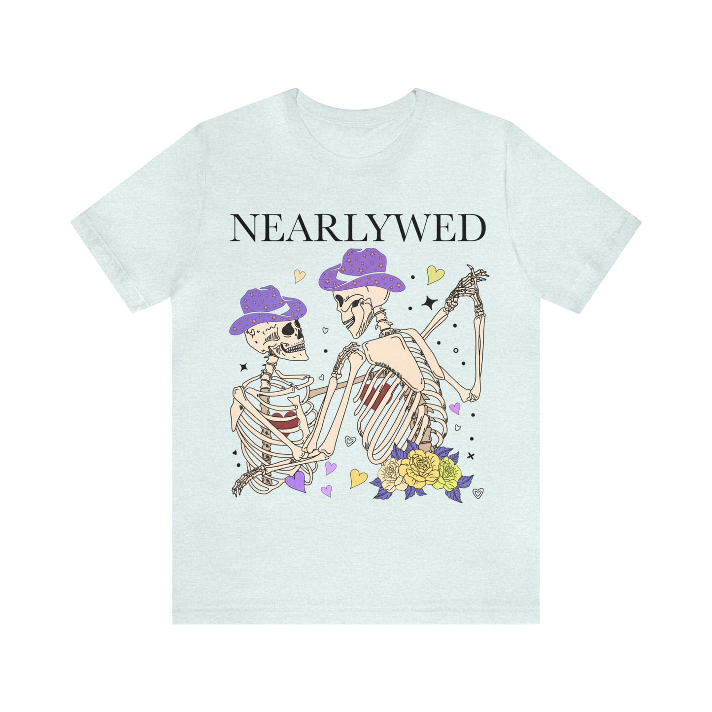 Nearly wed shirt | nonbinary wedding shirt | nonbinary engagement | bachelorette | enby shirt | subtle nonbinary | i do crew | queer wedding