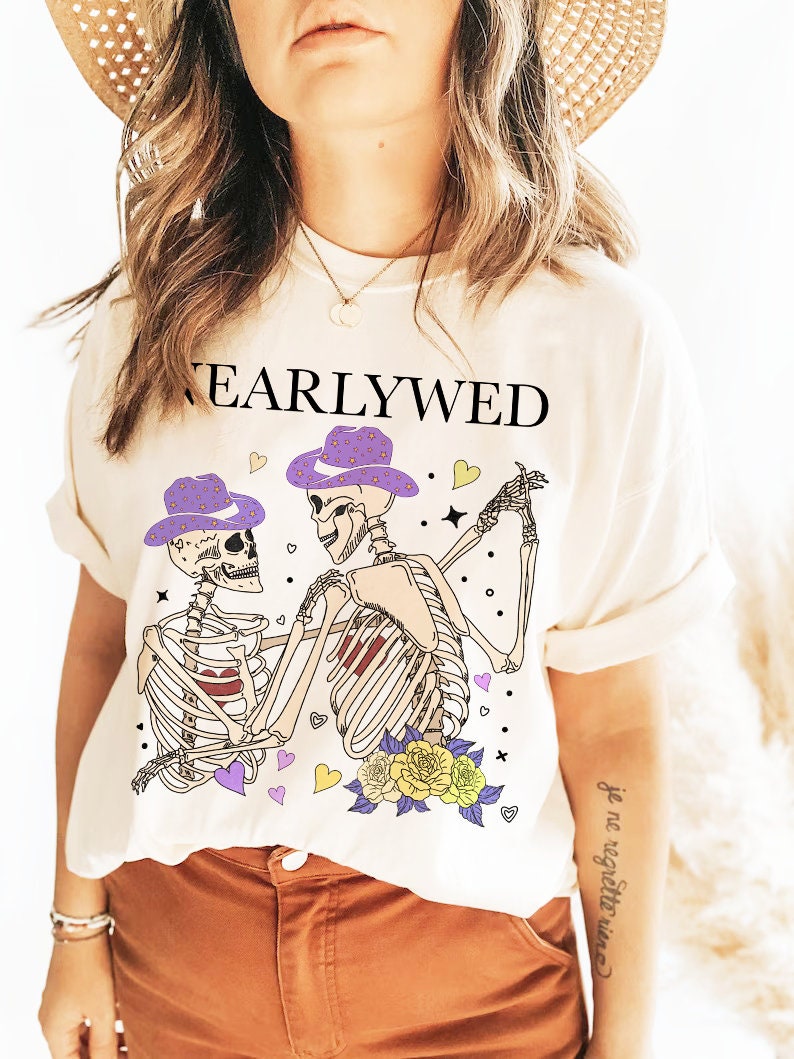 Nearly wed shirt | nonbinary wedding shirt | nonbinary engagement | bachelorette | enby shirt | subtle nonbinary | i do crew | queer wedding