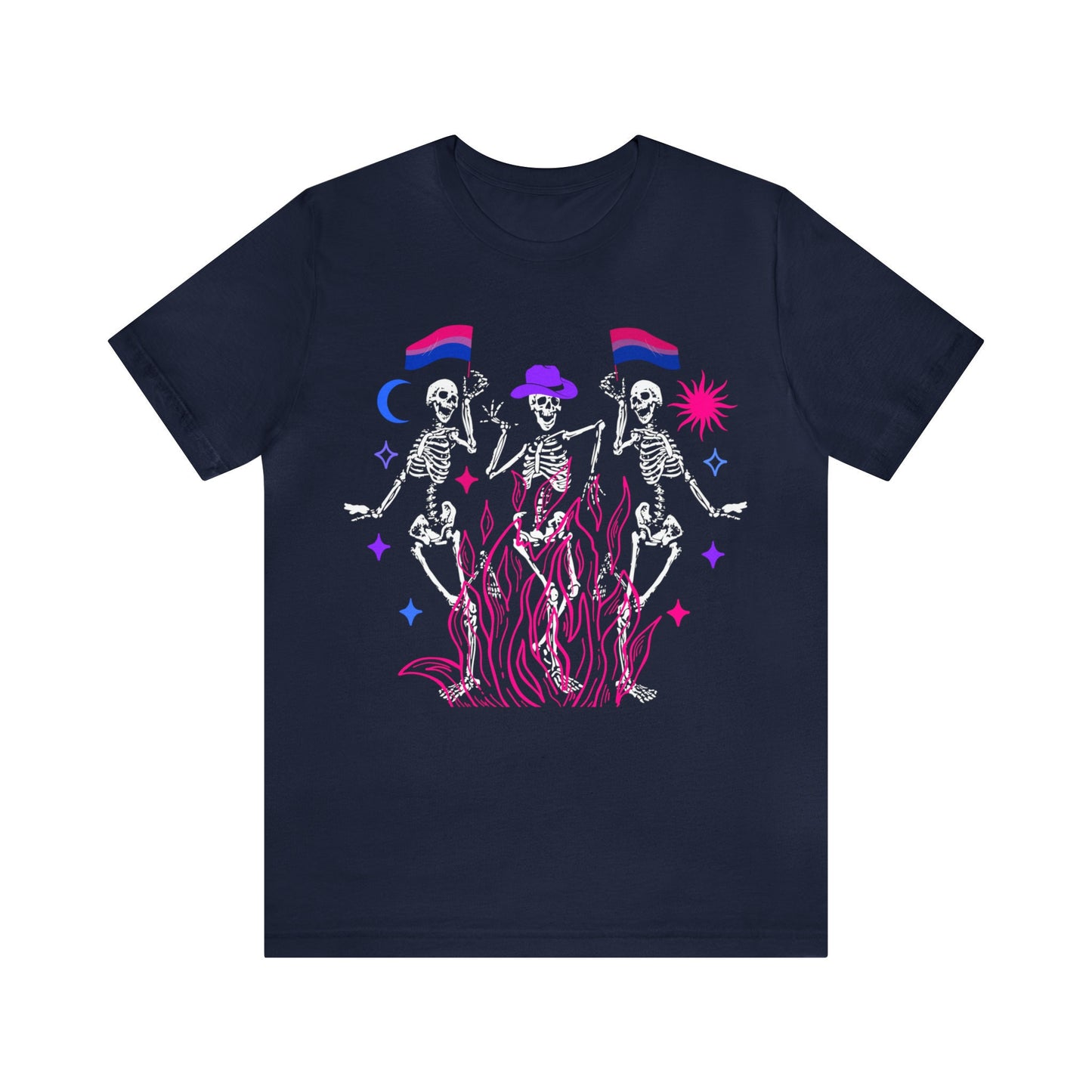 bisexual skeleton shirt