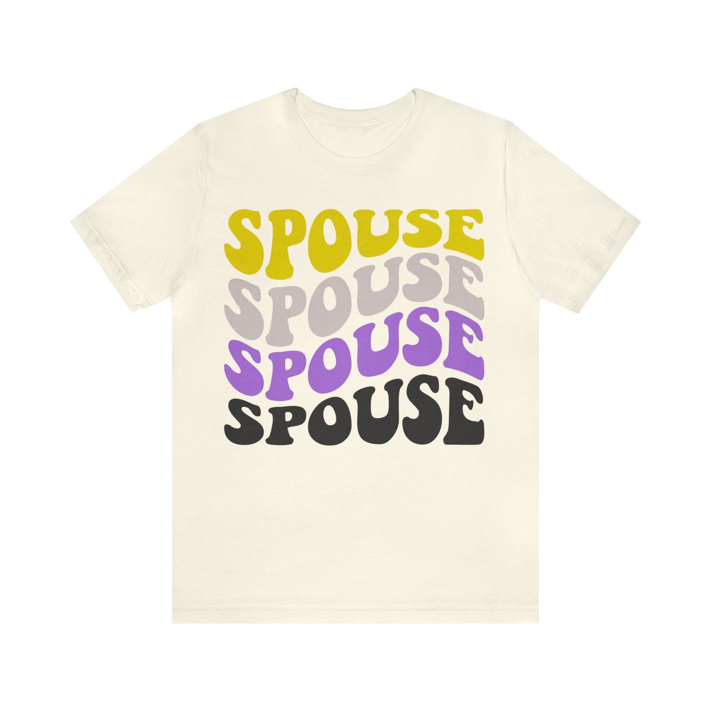 Spouse nonbinary shirt | non binary wedding | enby engagement | nearly weds | lgbtq spouse | no gender | queer bachelorette | queer wedding