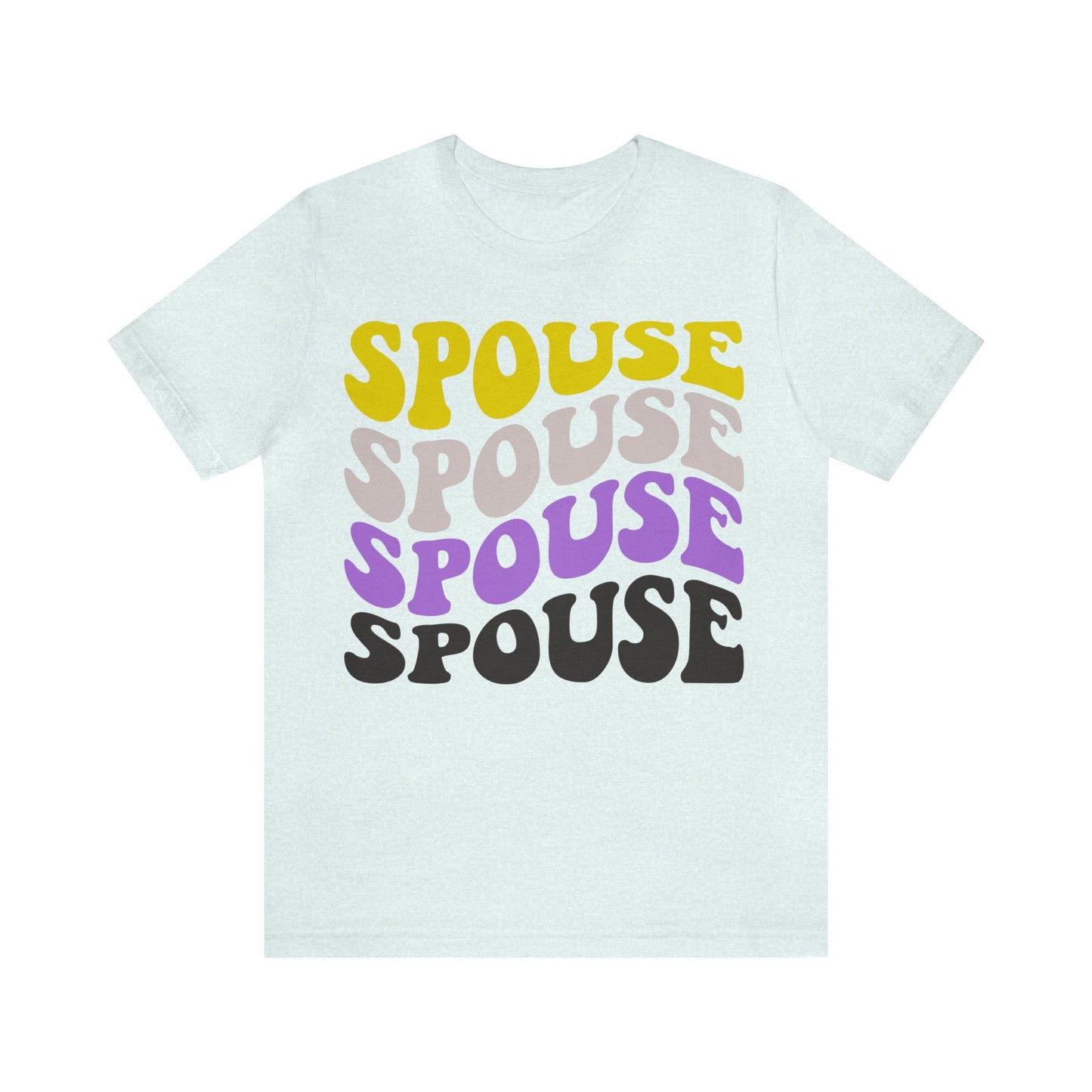 Spouse nonbinary shirt | non binary wedding | enby engagement | nearly weds | lgbtq spouse | no gender | queer bachelorette | queer wedding