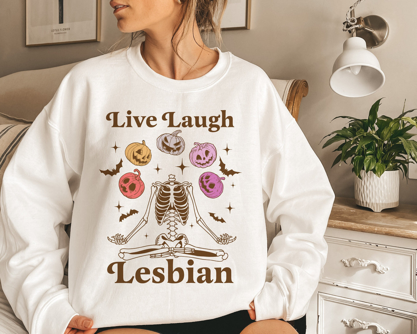 lesbian halloween sweatshirt