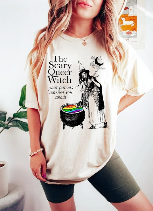The scary queer witch shirt