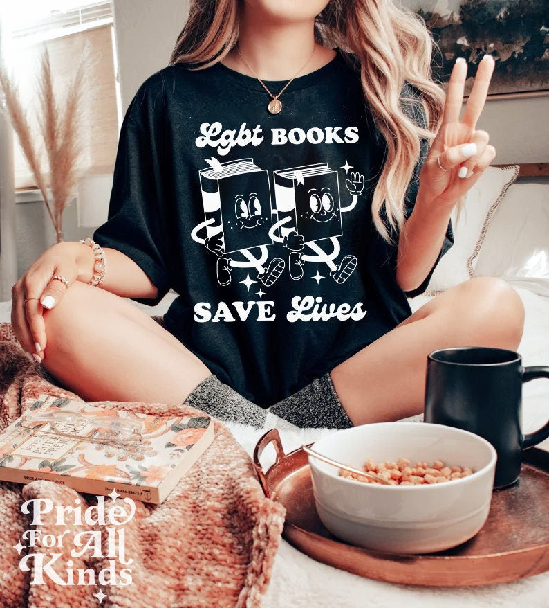 Lgbt books save lives shirt