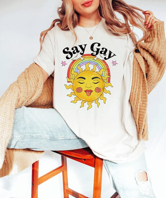 retro grunge lgbt shirt