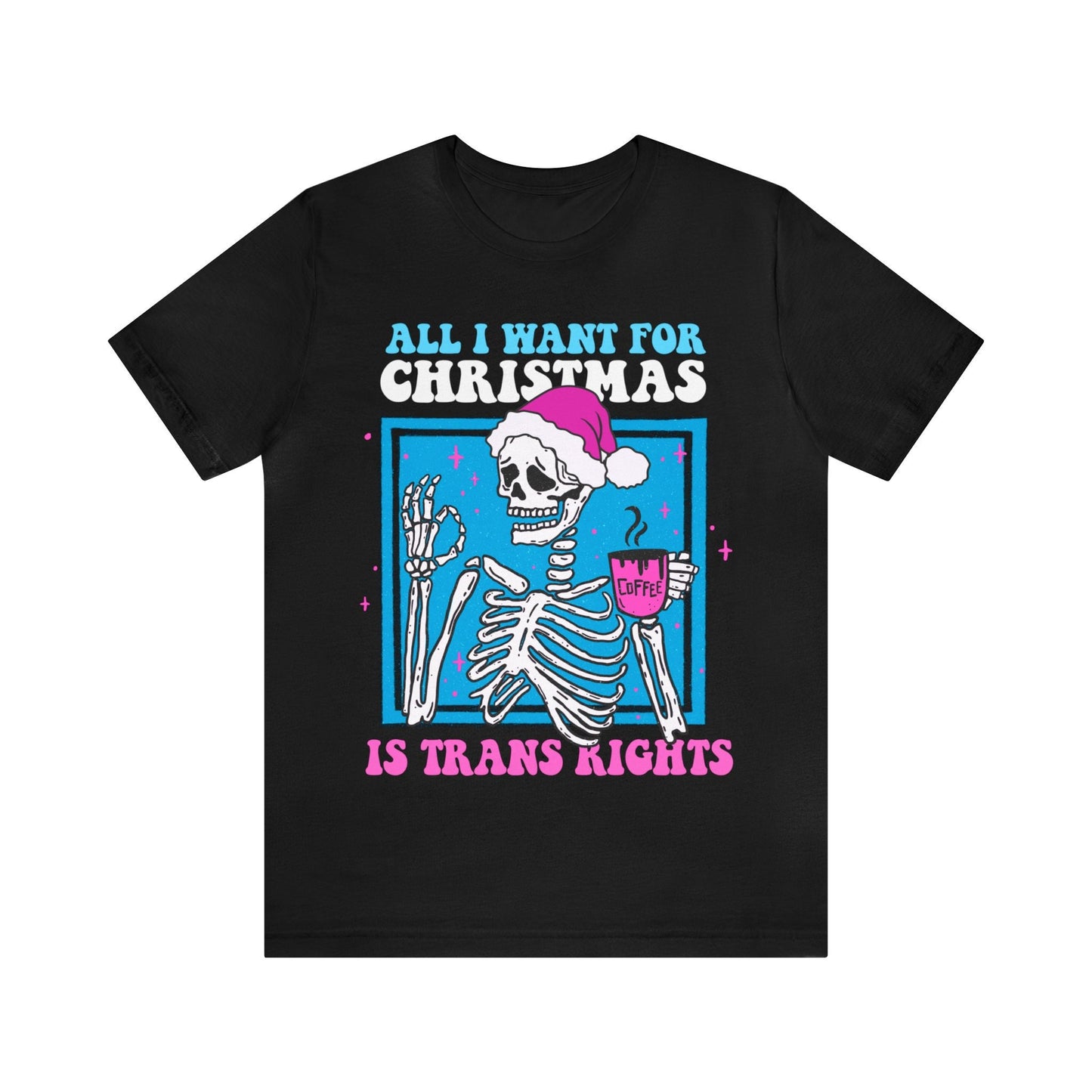 Trans rights christmas | trans pride christmas shirt | transgender xmas | gift for trans | trans ally | goth trans | lgbtq pride christmas