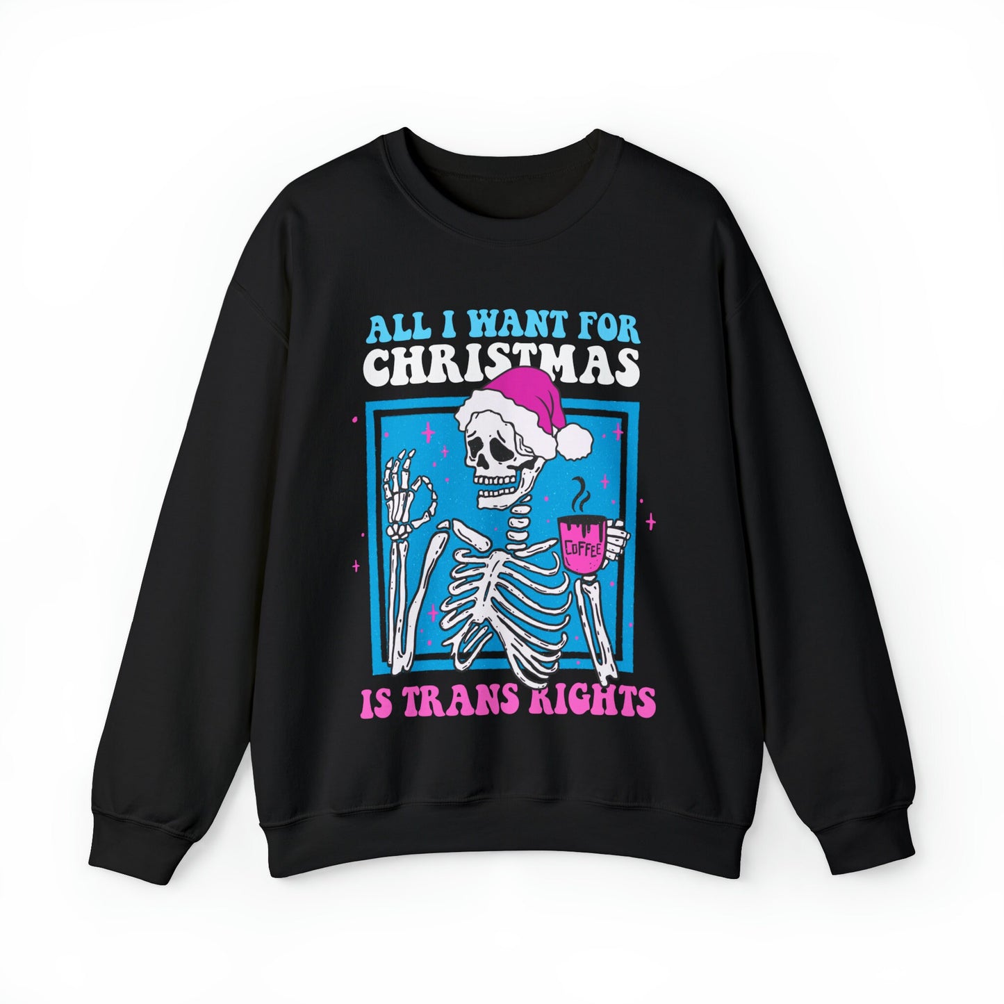 Trans rights christmas sweatshirt