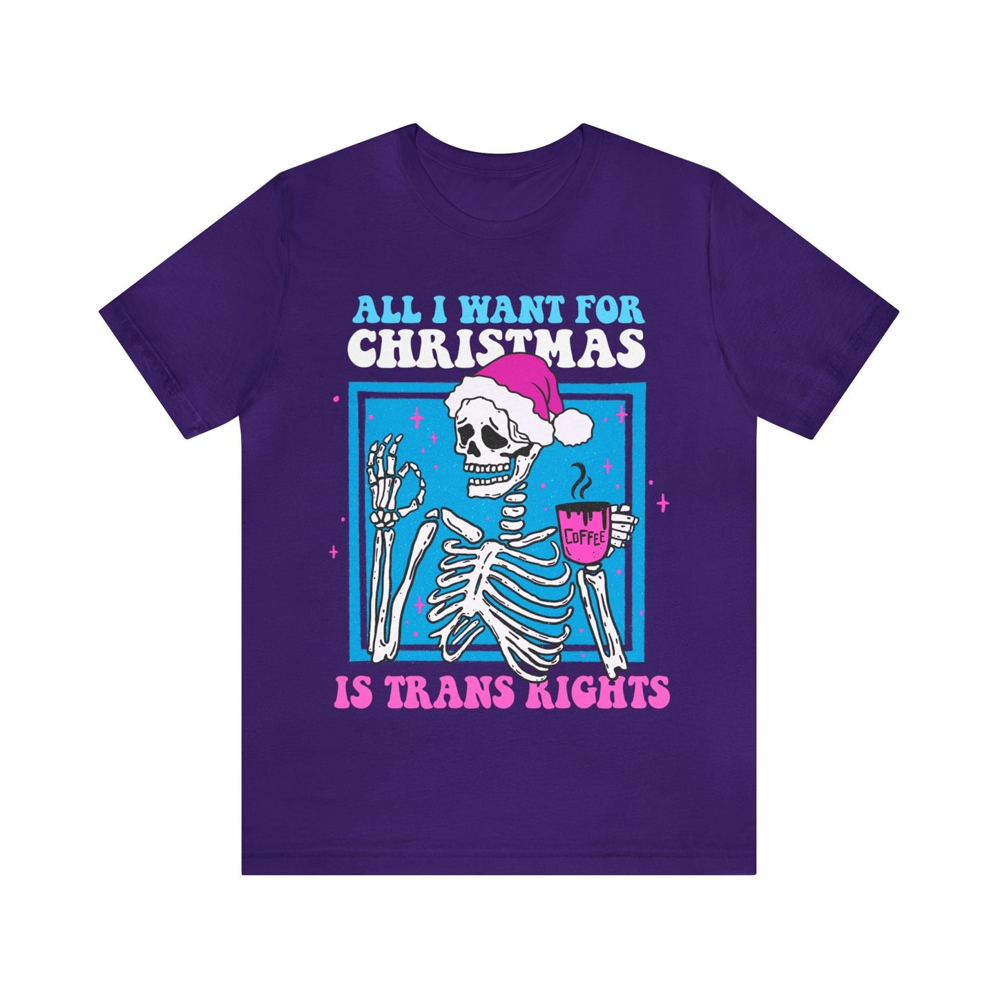 Trans rights christmas | trans pride christmas shirt | transgender xmas | gift for trans | trans ally | goth trans | lgbtq pride christmas