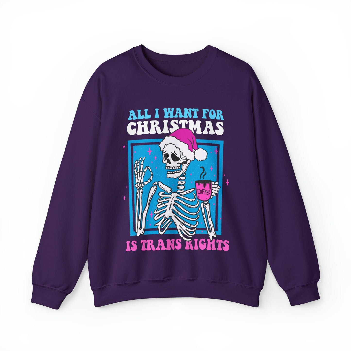 Trans rights christmas sweatshirt