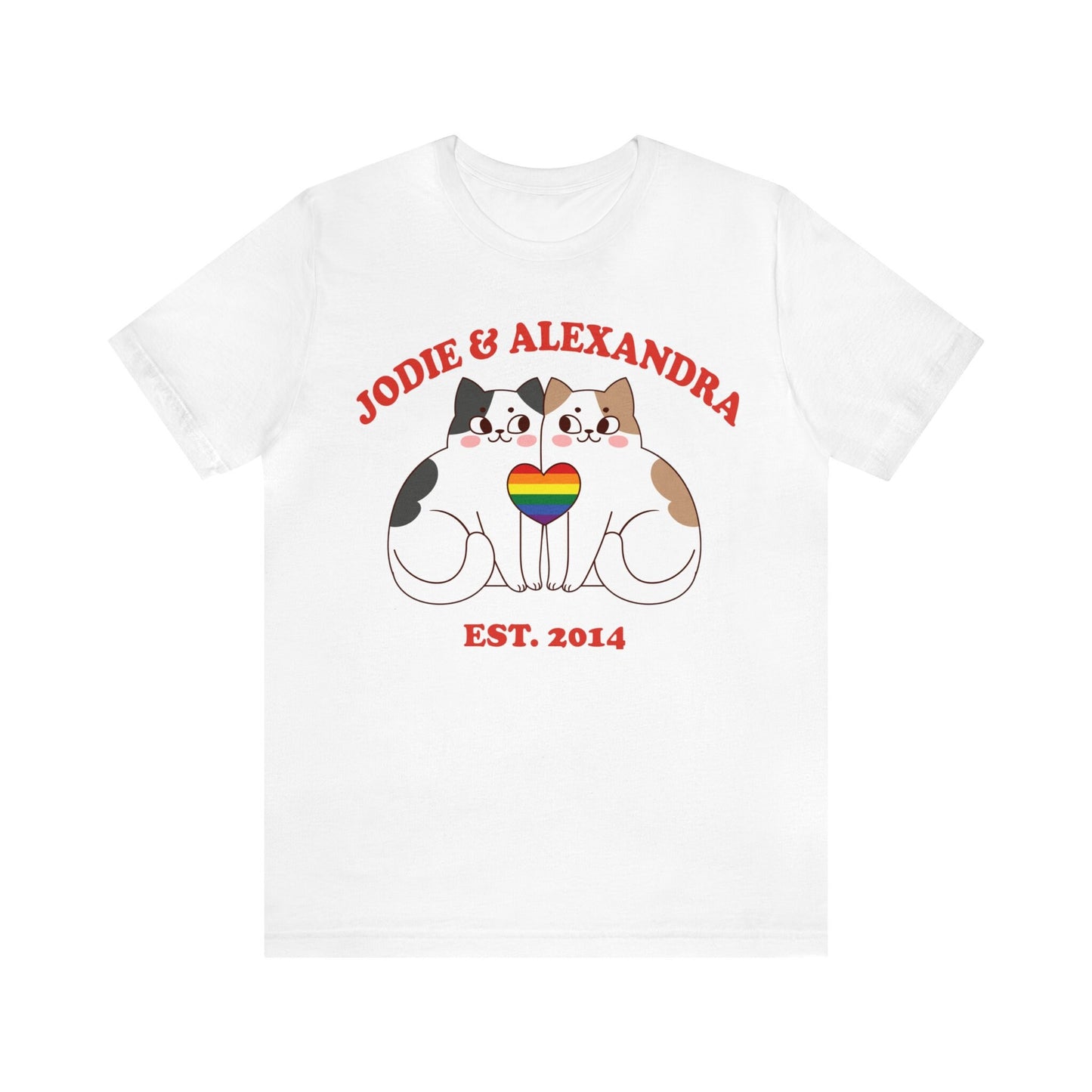 Custom Couple LGBT Valentines shirt