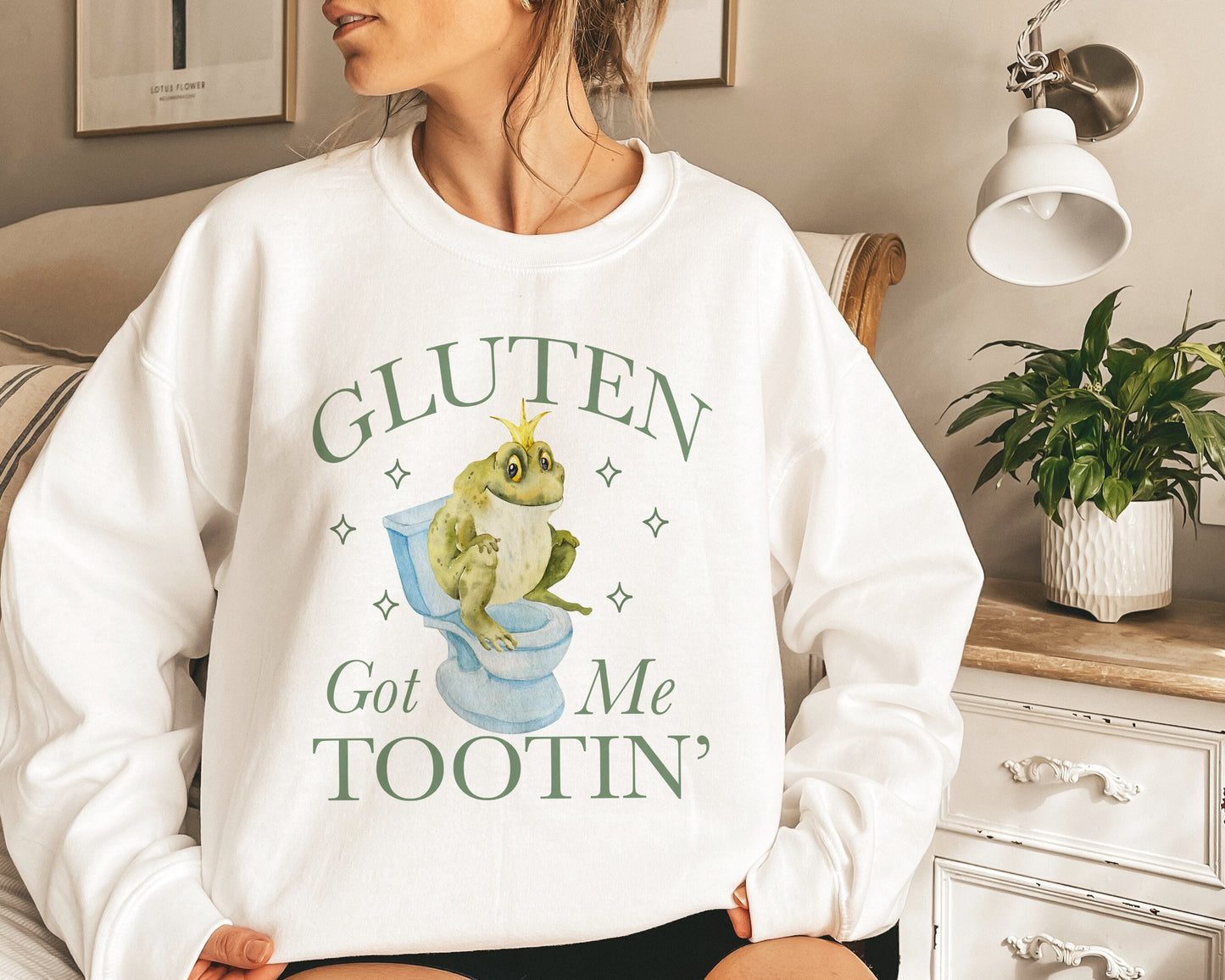 Gluten got me tootin' sweatshirt