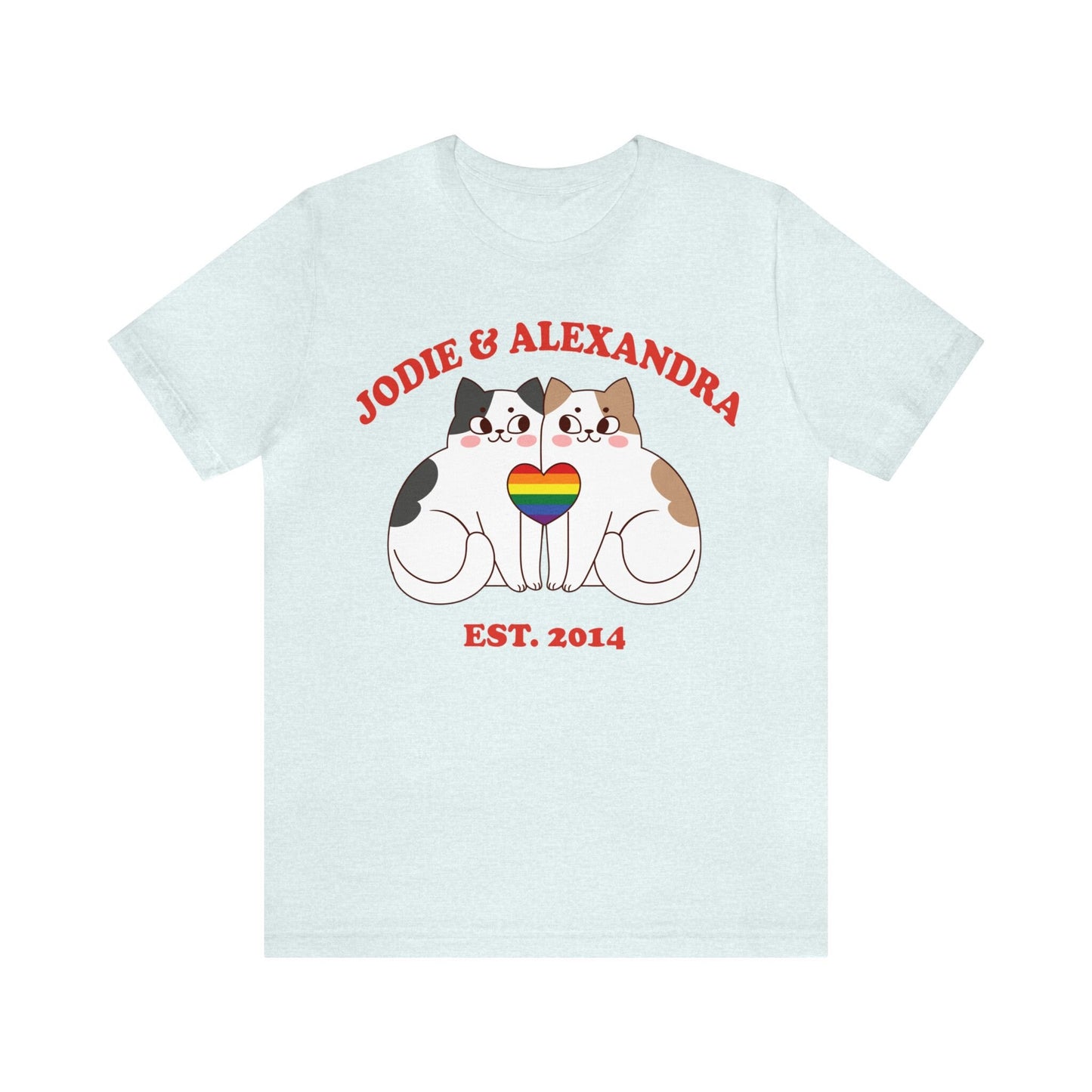 Custom Couple LGBT Valentines shirt