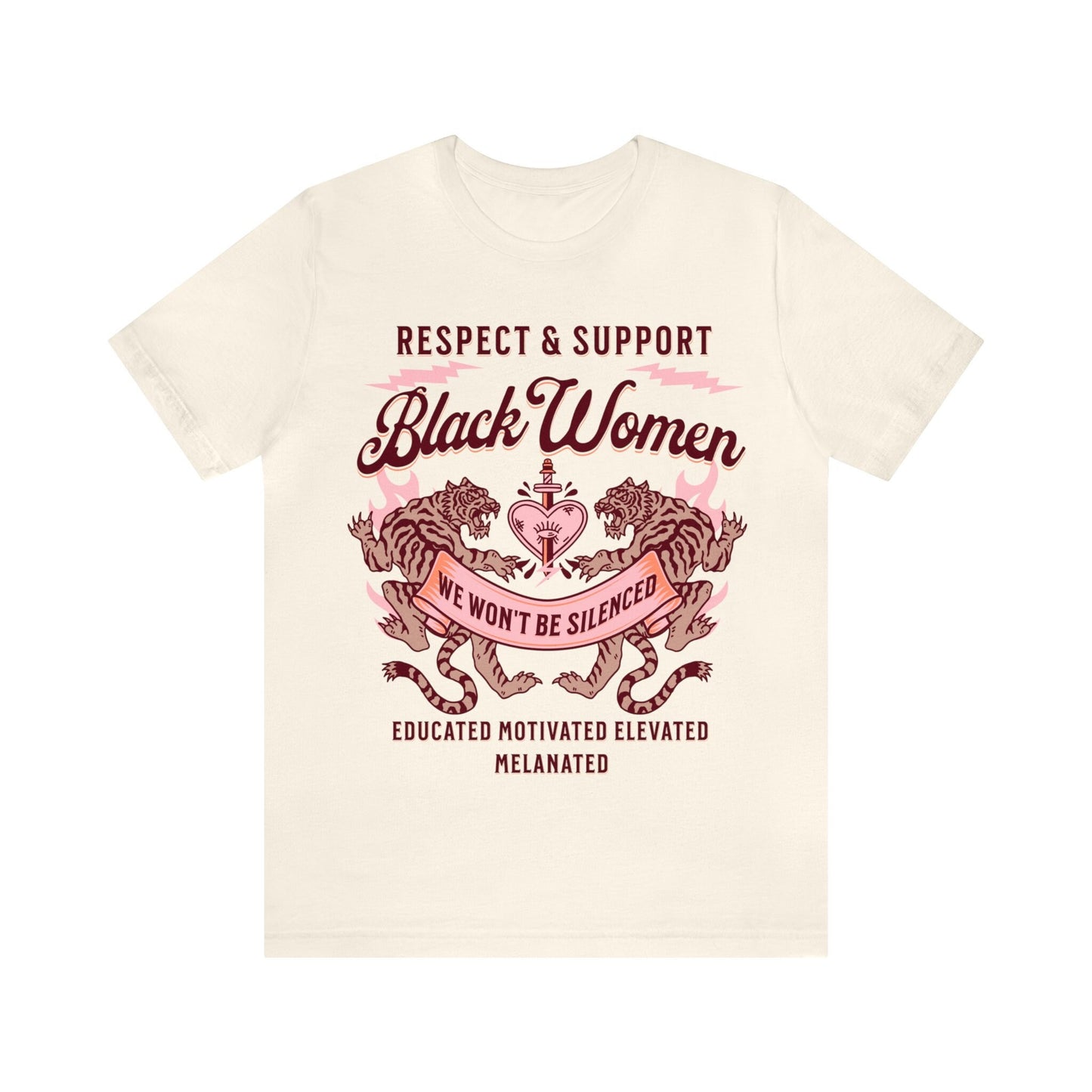 Respect and support black women shirt