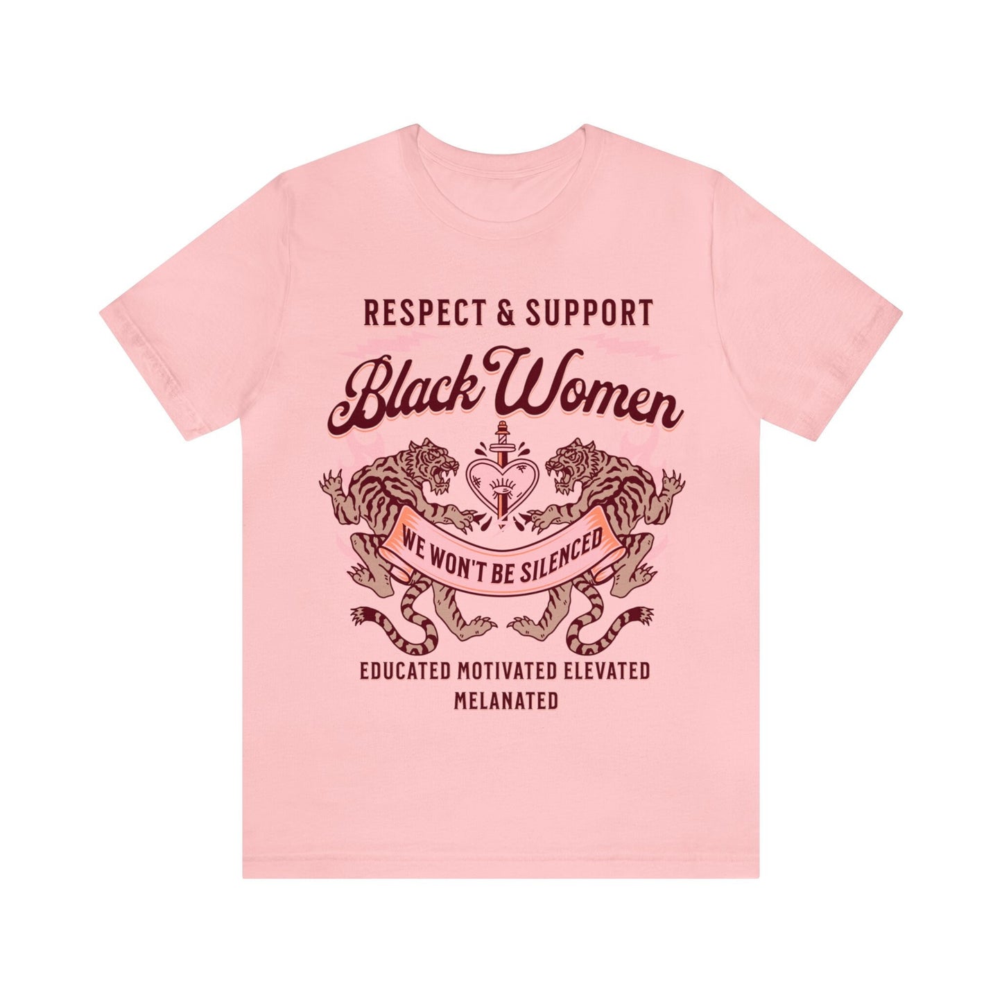 Respect and support black women shirt