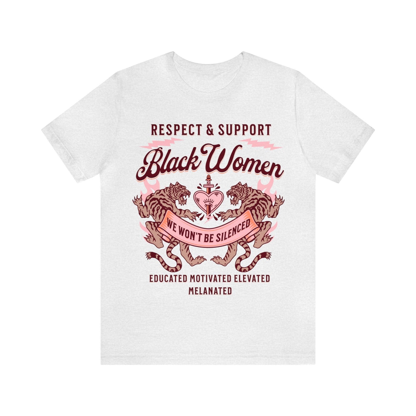 Respect and support black women shirt
