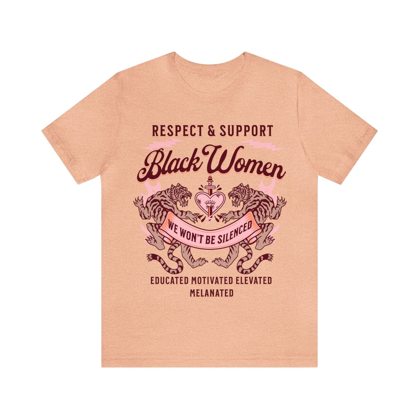 Respect and support black women shirt