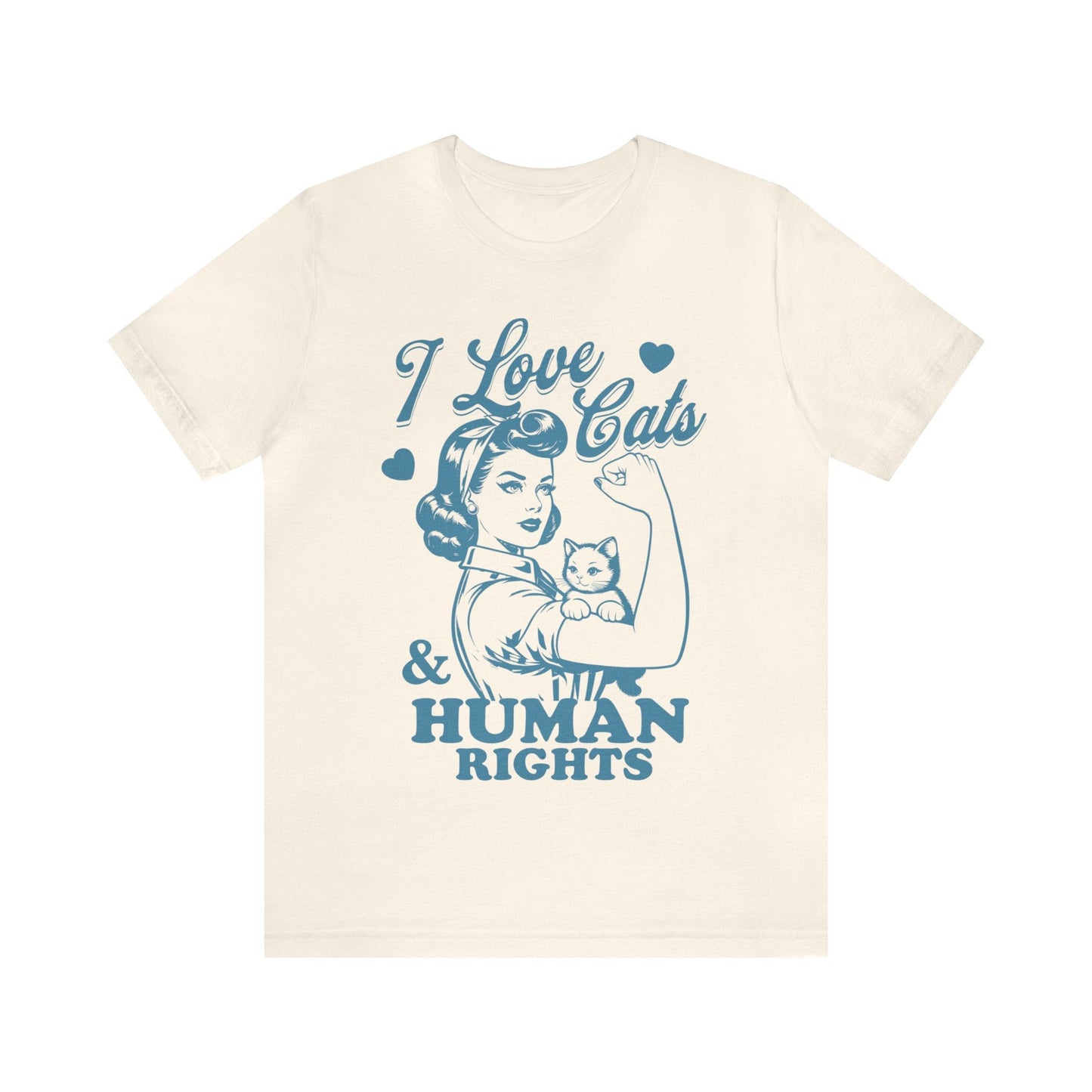 I love cats and human rights shirt