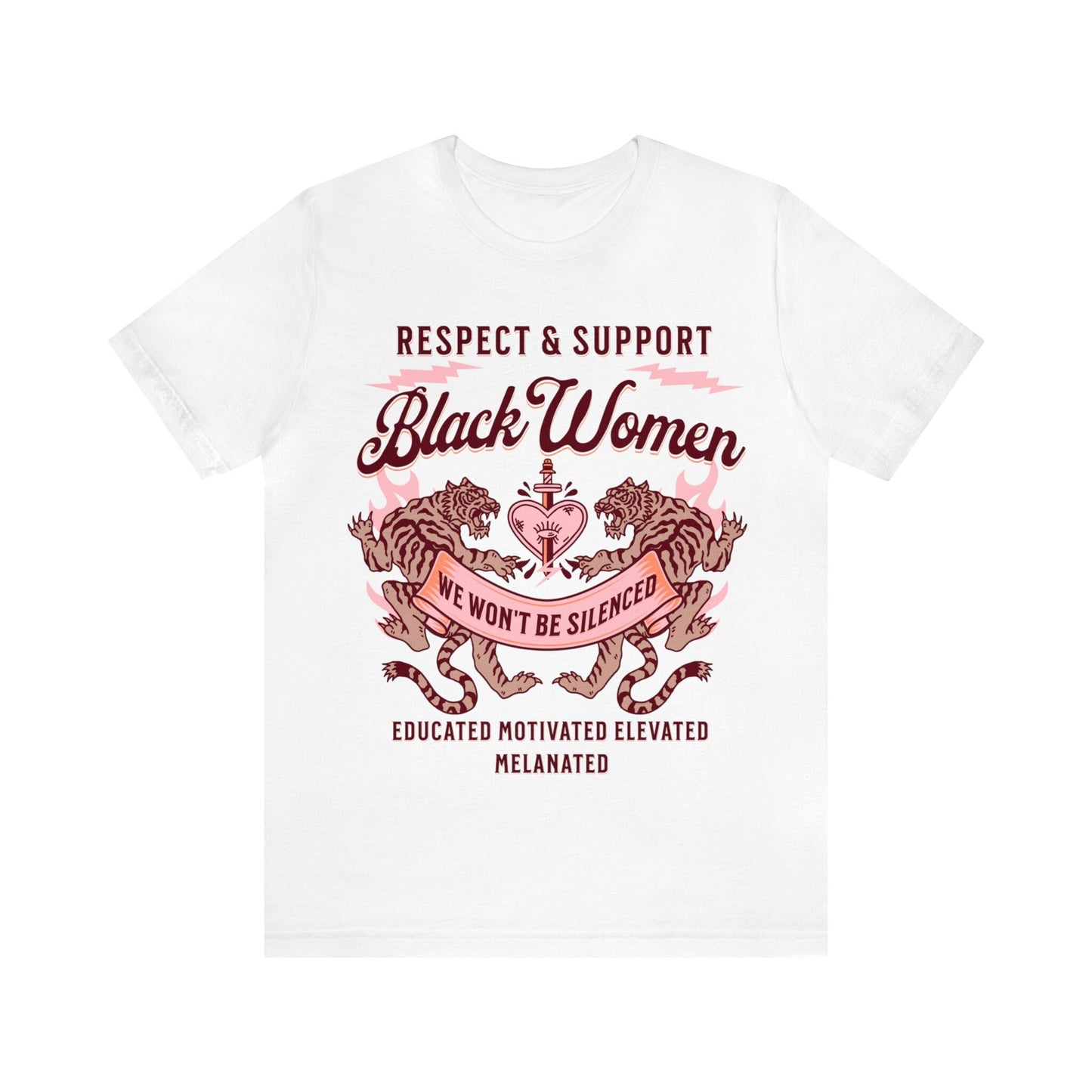 Respect and support black women shirt