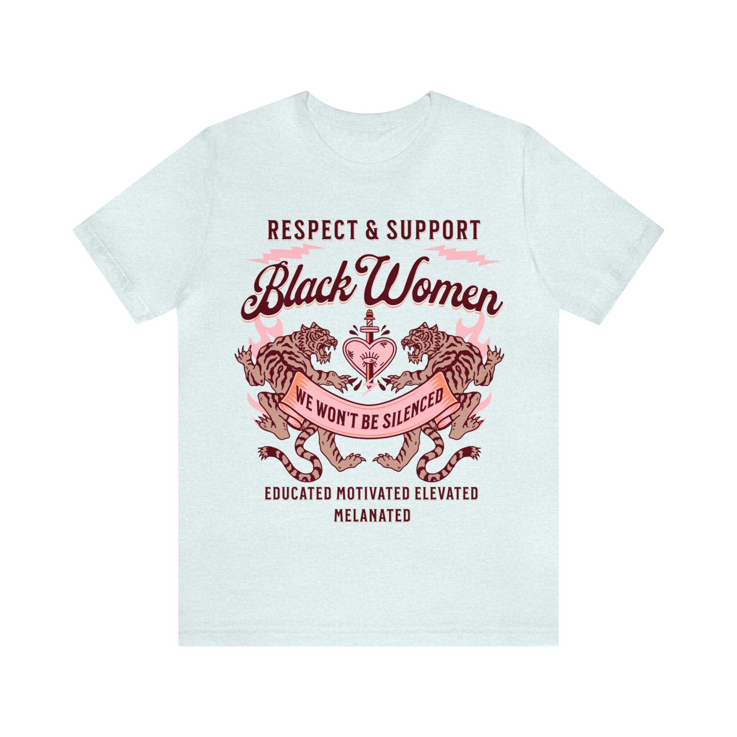 Respect and support black women shirt