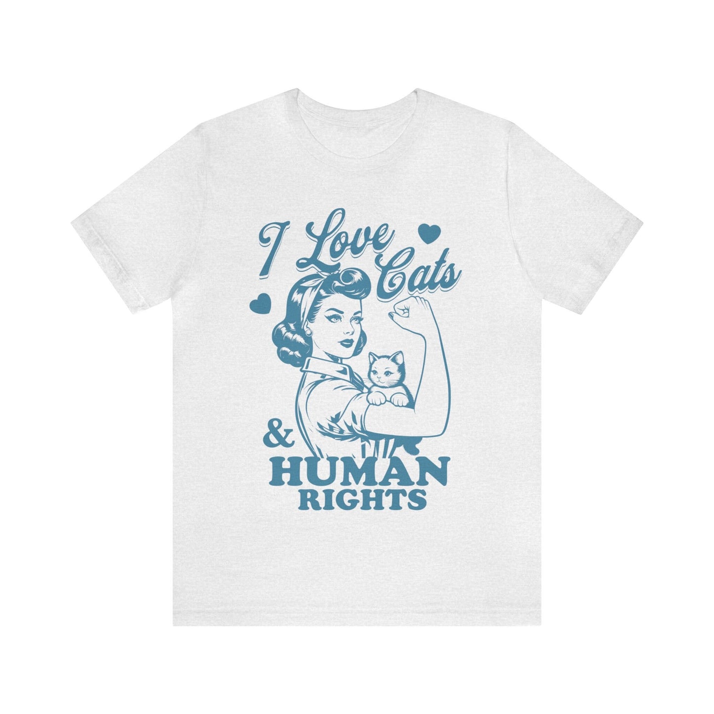 I love cats and human rights shirt
