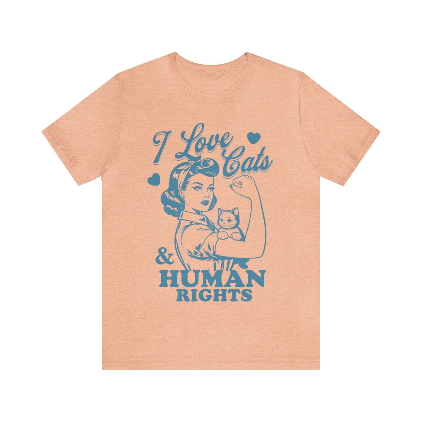 I love cats and human rights shirt