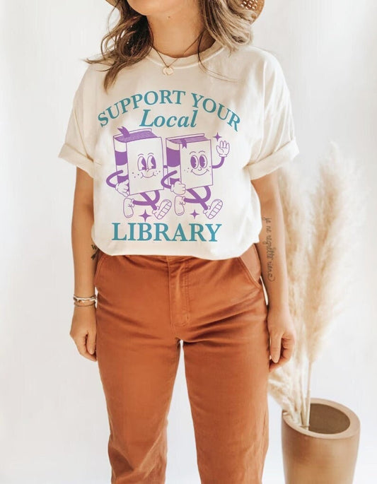 Support your local library shirt