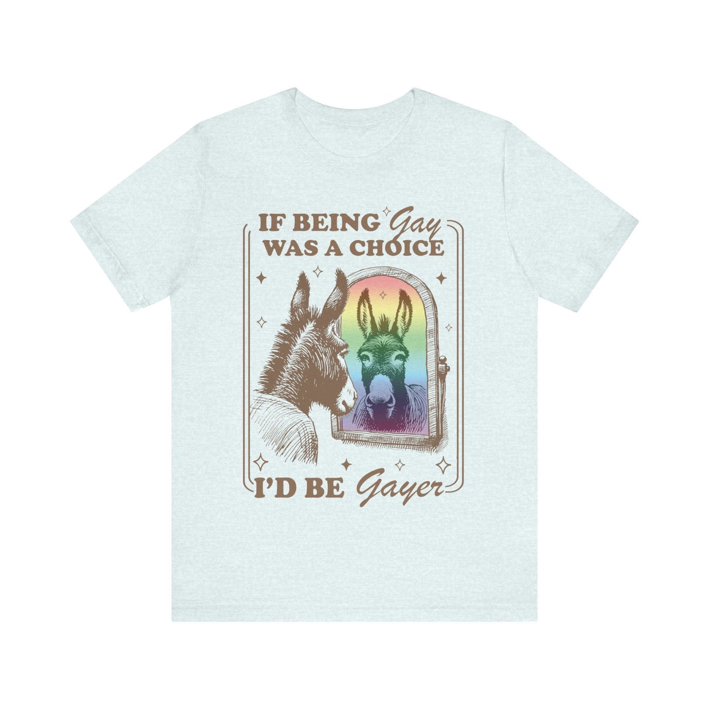 If being gay was a choice id be gayer | pride merch | funny gay shirt | funny lesbian shirt | bi pride shirt | subtle pride shirt |mlm pride